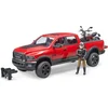 Image de bruder RAM 2500 Power Wagon avec Ducati Desert Sled et chauffeur