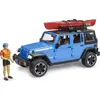 Image de Bruder Jeep Wrangler RubiconUnlimited avec kayak et figurine 2529