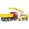 Image de bruder 02751 - Man TGA Camion à benne basculante avec pelle Liebherr - 1:16 Véhicule de chantier, chantier, pelle à godet, ouvrier, bworld, engin de chantier, camion, camionnette en occasion ou reconditionné