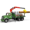 Image de BRUDER 2824 Camion MACK Transport de bois en granit