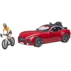 Image de bruder 3485 bruder Roadster mit Rennrad Spielzeugauto