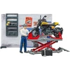 Image de Atelier Bruder Motorcycle avec moto Ducati et figurines