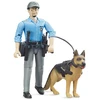 Image de bruder 62150 bruder bworld 62150 Polizist mit Hund Spielfiguren-Set