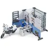 Image de Bruder 62732 - bworld Set Poste de police avec moto de police