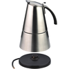 Image de Rommelsbacher EKO 366/E, Goutte, noir, inox, 365 W, 230 V, 140 mm, 140 mm