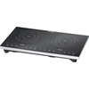 Image de Rommelsbacher CT 3410/IN : double plaque de cuisson vitrocéramique à induction, 3 400 watts, acier inoxydable