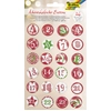 Image de folia 1209 folia Boutons pour calendrier de l'Avent « Classic », en tôle, 1 à 24
