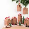 Image de Kit pour faire son propre calendrier de l'avent - Maisonnettes en kraft