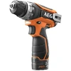 Image de Perceuse-visseuse AEG 12V Li-Ion - 2 batteries 2,0 Ah Lithium-Pro - 1 chargeur 40min - BS12C2-202C