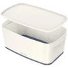 Image de Leitz 5229-10-01 5229 Boîte de rangement MyBox WOW Petite - A5, avec couvercle, ABS, blanc/gris