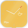 Image de LEITZ 90170019 LEITZ Horloge murale Cosy jaune Verre de sécurité