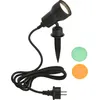 Image de Lampe d'extérieur LED pivotante sur piquet GU10 IP44 3 W noir plastique Briloner