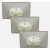Image de Briloner Attach LED Set de 3 spots à encastrer en nickel mat