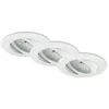 Image de Briloner - Lampe Led Encastrée Leuchten Attach Move, 4,8 W, 400 Lm, Ip23, Blanc, Plastique, Ø 8,2 Cm