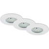 Image de Lampe LED encastrée BRILONER LEUCHTEN ATTACH DIM, 5,5 W, 470 lm, IP44, blanc, plastique, intensité lumineuse variable, set de 3, Ø 7,5 cm