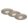 Image de Briloner - Lampe Led Encastrée Leuchten Attach One, 1,8 W, 150 Lm, Ip44, Nickel Mat, Plastique, Ø 4,5 Cm