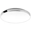 Image de Lampe De Salle De Bain Briloner Leuchten Malbona, 18 W, 1850 Lm, Ip44, Blanc-chrome, Plastique-métal, Ø 35,5 Cm