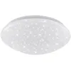Image de Briloner - Lampe Led Pour Salle De Bains Leuchten Elipso, 12 W, 1200 Lm, Ip44, Blanc, Plastique-métal, Ø 28 Cm