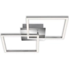 Image de Plafonnier LED BRILONER LEUCHTEN FRAME, 24 W, 2300 lm, IP20, chrome-alu, métal-plastique, intensité lumineuse variable, 62 x 36,8 x 7,3 cm