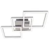 Image de Briloner - Plafonnier Led Leuchten Frame, 36 W, 2600 Lm, Ip20, Chrome-alu, Métal-plastique, Intensité Lumineuse Variable, 76,3 X 36,8 X 7,3 Cm
