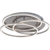 Image de Plafonnier LED BRILONER LEUCHTEN FRAME, 56 W, 4800 lm, IP20, nickel mat, métal-plastique, intensité lumineuse variable, Ø 52,5 cm