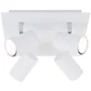 Image de Briloner - Plafonnier Spot Leuchten Run, 40 W, Ip20, Blanc, Métal, Incl., 4x Gu10, 26,5 X 26,5 X 12,3 Cm
