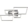 Image de Plafonnier LED BRILONER LEUCHTEN FRAME, 48 W, 4000 lm, IP20, chrome-alu, métal-plastique, intensité lumineuse variable, 75 x 47 x 7,3 cm
