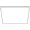 Image de BRILONER SLIM Plafonnier LED ultraplat 42x42cm carré 22W 3000lm 4000K lumière blanc neutre rétroéclairage Blanc lampe plafond salon bureau cuisine couloir