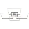 Image de Plafonnier LED BRILONER LEUCHTEN FRAME, 64 W, 4800 lm, IP20, chrome-alu, métal-plastique, intensité lumineuse variable, 72,4 x 72,4 x 8 cm