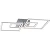 Image de Applique murale et plafonnier LED BRILONER LEUCHTEN FRAME, 45 W, 3600 lm, IP20, chrome-alu, métal-plastique, intensité lumineuse variable, 65,6 x 52 x 9,6 cm
