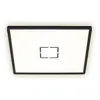 Image de Briloner - Plafonnier Rétro-éclairé Led Plafonnier Rectangulaire Lampe De Couloir Noire Lampe De Cuisine, Rétro-éclairage, 22w 3000lm Blanc Neutre, Lxlxh 42x42x2,9 Cm