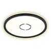 Image de Briloner - Plafonnier Rétro-éclairé Led Rond Lampe De Couloir Noir Lampe De Cuisine, Rétro-éclairage, 18w 2400lm Blanc Neutre, Dxh 29,3 X 2,8 Cm