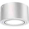 Image de Lampe LED à monter en saillie BRILONER LEUCHTEN TUBE, 5 W, 470 lm, IP20, couleur argentée, métal, Ø 9 cm