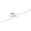Image de Plafonnier LED BRILONER LEUCHTEN GO, 9 W, 700 lm, IP20, couleur aluminium, métal-plastique, 78,2 x 12 x 11 cm