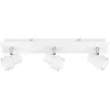 Image de Plafonnier LED Spot BRILONER LEUCHTEN ROCK, 5 W, 460 lm, IP20, blanc, métal, incl., 3x GU10, 45 x 8 x 12 cm