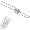 Image de Plafonnier BRILONER LEUCHTEN FRAME, 40 W, 4400 lm, IP20, chrome-alu, métal-plastique, intensité lumineuse variable, CCT, 110 x 24,8 x 7,8 cm