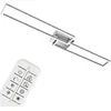 Image de Briloner - Plafonnier Leuchten Frame, 40 W, 4400 Lm, Ip20, Chrome-alu, Métal-plastique, Intensité Lumineuse Variable, Cct, 110 X 24,8 X 7,8 Cm