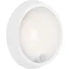 Image de Applique murale d'extérieur LED BRILONER HELSINKI sans fil, IP44, protection contre les projections d'eau, détecteur de mouvement, capteur crépusculaire, portée 8 m, blanc, 17 x 7 cm