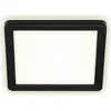 Image de BRILONER FRANKFURT Applique murale LED d'extérieur, IP44 Protection contre les projections d'eau, effet rétroéclairé, lumière blanche neutre, noir, 19 x 19 x 2,8 cm