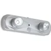 Image de Veilleuse LED BRILONER TERYA, détecteur de mouvement, fonctionnement sur piles, portée 3 m, couleur argent, 18,6 x 5,1 x 5,5 cm