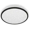 Image de Lampe LED pour salle de bain BRILONER LEUCHTEN ACORUS BLACK, 40 W, 1200 lm, IP20, noir, plastique, Ø 28 cm