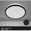 Image de Plafonnier LED BRILONER LEUCHTEN NIGRA, 10 W, 900 lm, IP20, noir, plastique, Ø 21,7 cm