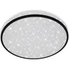 Image de Plafonnier LED BRILONER LEUCHTEN NIGRA, 24 W, 2200 lm, IP20, noir, plastique, Ø 38 cm