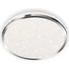 Image de Lampe LED pour salle de bain BRILONER LEUCHTEN ACORUS, 12 W, 1200 lm, IP44, chrome, plastique, Ø 28 cm