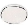 Image de Plafonnier LED BRILONER ACORUS pour salle de bain, IP44 protection contre les projections d'eau,Reproduction étoilé, lumière blanche neutre, couleur chrome, 33 x 6,6 cm