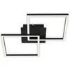 Image de Plafonnier LED BRILONER LEUCHTEN FRAME, 22 W, 2200 lm, IP20, noir, métal-plastique, intensité lumineuse variable, 62 x 36,8 x 7,3 cm