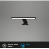 Image de Lampe LED pour miroir BRILONER LEUCHTEN DUN, 5 W, 500 lm, IP44, noir, métal-plastique, 30 x 10,3 x 3,6 cm