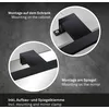 Image de Lampe LED pour miroir Lampe pour miroir IP44 8 W Noir Métal-plastique Briloner