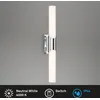 Image de Lampe LED pour salle de bain BRILONER LEUCHTEN KLAK, 11 W, 1300 lm, IP44, chrome, plastique-métal, 47 x 6,5 x 6,8 cm