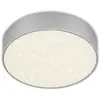 Image de Plafonnier LED BRILONER LEUCHTEN FLAME STAR, 11 W, 1000 lm, IP20, couleur argent, métal-plastique, Ø 15,7 cm